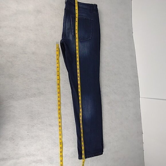 Liz Claiborne City Women's Cotton Blend Straight Leg Blue Jeans Size 12 - Picture 7 of 11